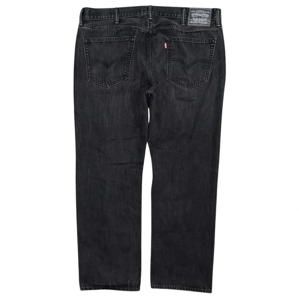 Levi’s 559 Relaxed Straight Black Jeans Men’s 38x32 Red Tab Classic Denim